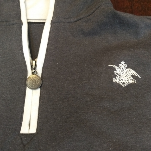 ANHEUSER BUSCH JACKET - XL PULLOVER // Budweiser Logo Sweater - Picture 3 of 8